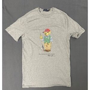Polo Ralph Lauren Classic Men's Fisherman Bear Jersey T Shirt Size LT